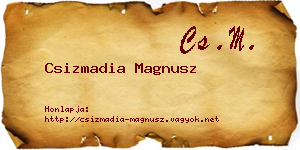 Csizmadia Magnusz névjegykártya